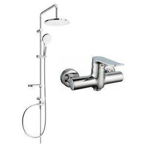 MEXEN/S - Erik sprchový stĺp vrátane sprchovej batérie Pecos, chróm 72740205-00 vyobraziť