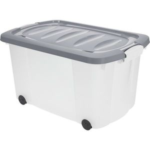 Úložný box s kolieskami, 60 x 39 x 32 cm, zelená vyobraziť