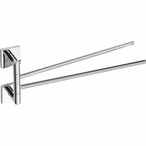 SAPHO XQ405 X-Square dvojitý držiak uterákov otočný 42 cm, chróm vyobraziť