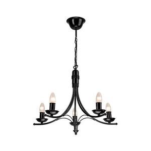 Luster na reťazi LUCA 5xE14/40W/230V LM 5.56 CZARN vyobraziť