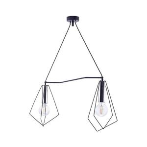 Jupiter 1662 - Luster na lanku KAIR 2xE27/60W/230V čierna/chróm 1662 vyobraziť