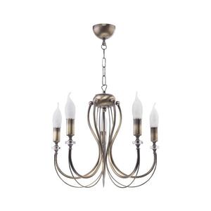 Jupiter 1634 - Luster na reťazi MELANI 5xE14/40W/230V mosadz patina 1634 vyobraziť