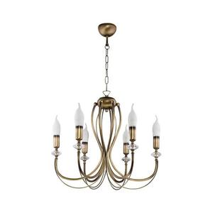 Jupiter 1612 - Luster na reťazi MELODY 6xE14/40W/230V mosadz patina 1612 vyobraziť