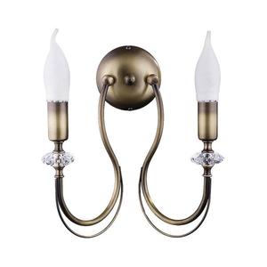 Jupiter 1614 - Nástenné svietidlo MELODY 2xE14/40W/230V mosadz patina 1614 vyobraziť