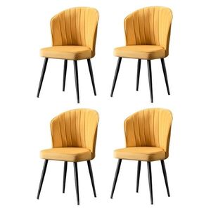 Súprava jedálenských stoličiek Rubi Yellow and Black, 4 ks vyobraziť