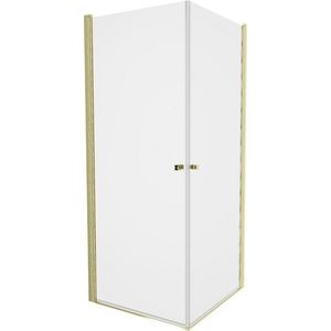 MEXEN/S - PRETORIA duo sprchovací kút 80 x 70, transparent, zlatá 852-080-070-50-00-02 vyobraziť