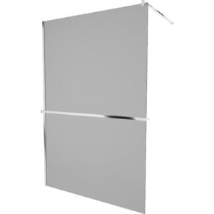 MEXEN/S - KIOTO Sprchová zástena WALK-IN s poličkou a držiakom uterákov 90 x 200, grafit 8 mm, chróm 800-090-121-01-40 vyobraziť