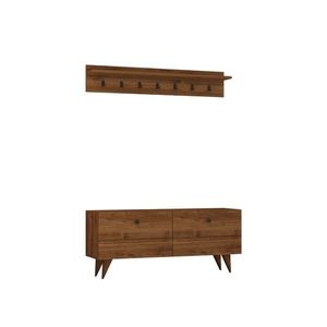 Nástenný vešiak s botníkom Rupa Walnut vyobraziť