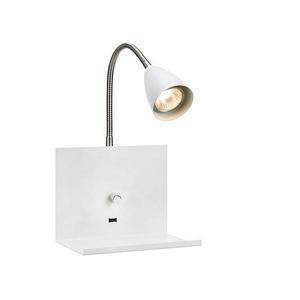 Markslöjd 107140 - Stmievateľné nástenné svietidlo s USB LOGI 1xGU10/7W/230V 107140 vyobraziť