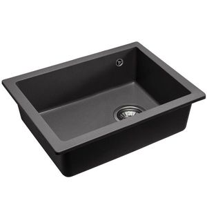 REA REA - Granitový drez Nels čierny ZLE-00109 vyobraziť