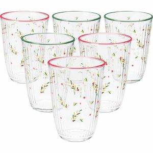 Súprava 6 vianočných pohárov Xmas Leaves 395 ml vyobraziť