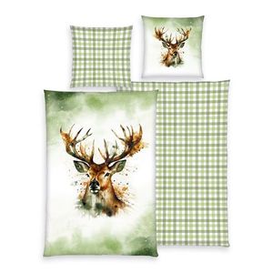 Herding Flanelové obliečky Jeleň, 135 x 200 cm, 80 x 80 cm vyobraziť
