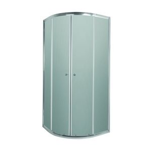 INVENA - Sprchovací kút štvrťkruh VITORIA 80 x 80, chróm profil, sklo grafitové AK-49-187-O vyobraziť