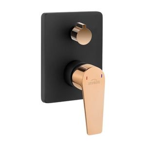 INVENA - 2-cestná nástenná batéria MIDNIGHT, čierna / ružové zlato TREND BP-35-002-V vyobraziť