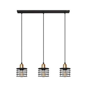 Luster na lanku EDISON 3xE27/15W/230V W-L 1366/3 BK+BR vyobraziť