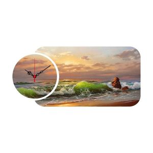 2 kusy dekoratívnych nástenných hodín Ocean viacfarebné vyobraziť