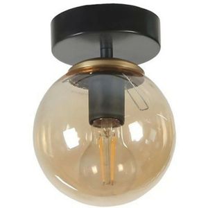 Stropné svietidlo Yeni Can Tekli Siyah Bal Camli Avize, čierna vyobraziť