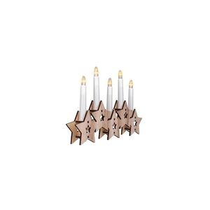 1V222 - LED Vianočný svietnik 5xLED/2xAA 1V222 vyobraziť