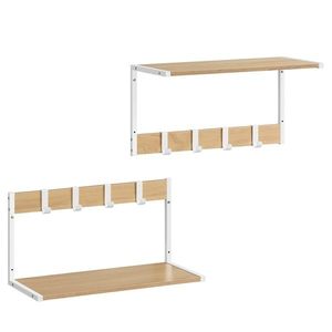 Sada nástenných políc E1083 WT, biela, 2 ks vyobraziť