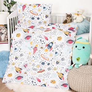 4Home Detské bavlnené obliečky do postieľky Cosmic Adventure, 100 x 135 cm, 40 x 60 cm vyobraziť