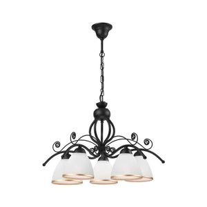 Luster na reťazi RETRO II 5xE27/60W/230V čierna LM 5.51/czarny mat vyobraziť