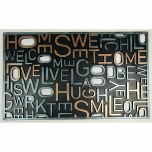 Boma Trading Gumová rohožka Písmo, 47 x 75 cm vyobraziť