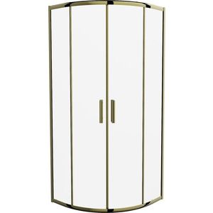 MEXEN - Rio sprchovací kút štvrťkruh 90 x 90, transparent, zlatá 863-090-090-50-00 vyobraziť