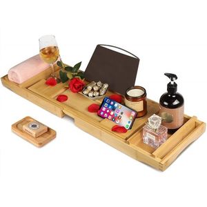 Bambusová polica do vane HALIA hnedá vyobraziť