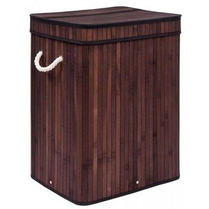 Bambusový kôš na bielizeň SOREN II 100 l wenge vyobraziť
