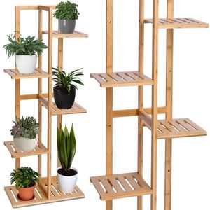 Bambusový květinový stojan GUTREN hnědý vyobraziť