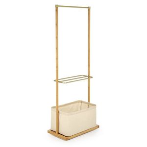 Bambusový vešiak s látkovým boxom WU-31 prírodný vyobraziť