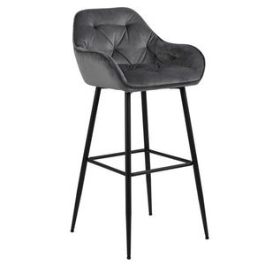 Barová stolička Brooke tmavosivá vyobraziť