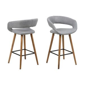 Barová stolička Grace II svetlo sivá vyobraziť