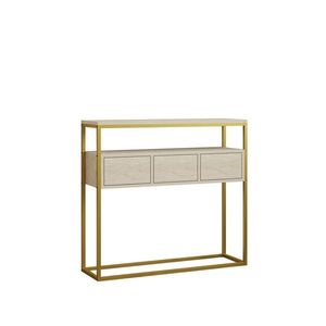 Odkladací stolík Guarda Travertine and Gold vyobraziť