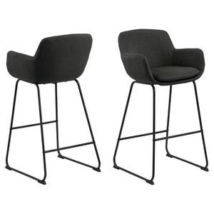 Barová stolička Lisa tmavosivá vyobraziť