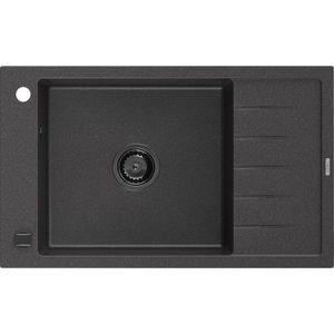 MEXEN/S MEXEN/S - Elias granitový drez 1 s odkvapkávačom 795 x 480 mm, čierna kropenatá, + sifón grafit 6511791005-76-B vyobraziť