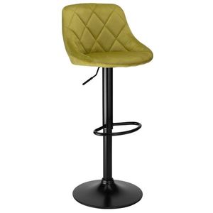 Barová židle CYDRO BLACK s výškovým nastavením olivová vyobraziť