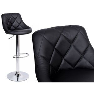 Barová židle CYDRO CHROM černá kůže vyobraziť