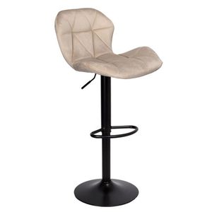 Barová židle GORDON VELVET béžová/černá vyobraziť