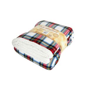 B.E.S. Petrovice Baránková deka Buffalo Káro bielo-červená, 150 x 200 cm vyobraziť
