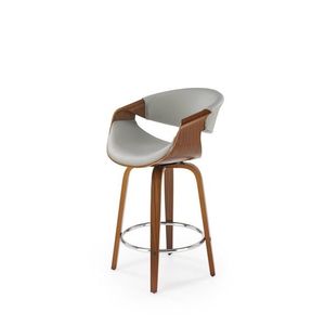 Barová židle NOXE šedá/ořech vyobraziť