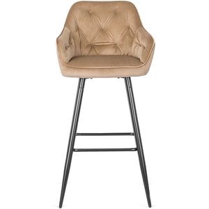 Barová židle Salem 53 cm béžová/černá vyobraziť