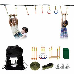 Dvěděti Ninja překážková dráha vyobraziť