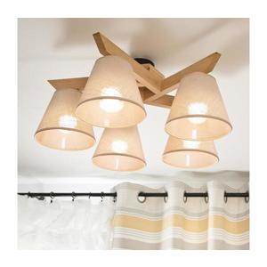 Prisadený luster ANTONIO 5xE14/40W/230V dub LM-5.128/dąb/beż vyobraziť