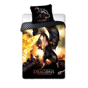 Bavlnená posteľná bielizeň Dragons 027 - 140x200 cm vyobraziť