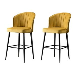 Súprava barových stoličiek Rubi Yellow, 2 ks, 2 ks vyobraziť