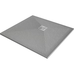 MEXEN - Stone+ Sprchová vanička štvorcová 100x100, šedý-betón 44611010 vyobraziť