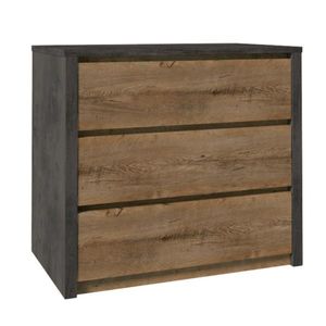 Komoda MONTANA K3S, šedá vyobraziť