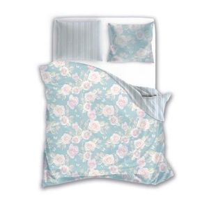 Bavlnené obliečky Elegant 025 220x200 + 2x 70x80 modro-ružové vyobraziť