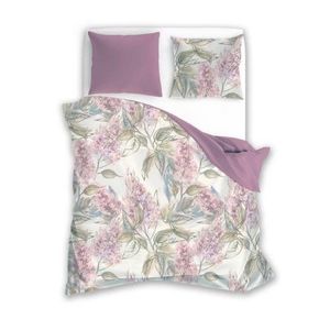 Bavlnené obliečky Elegant 026 160x200 + 2x 70x80 fialovo-ružové vyobraziť